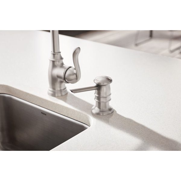 Moen Anabelle Single Handle Kitchen Faucet with Soap Dispenser